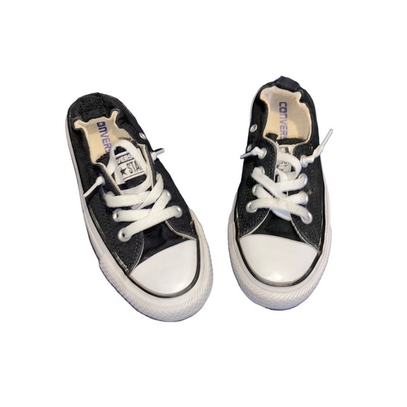 Converse® All Star black/white Boy's unisex girl canvas athletic Shoes-Sz 5. - Picture 1 of 7